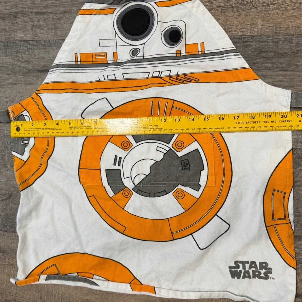 Williams Sonoma Star Wars BB-8 Kids‎ Apron White Orange Cotton 6098260